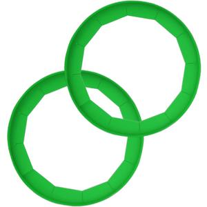 Adjustable Silicone Pie Crust Shields - Baking Protectors Cover Pie Edge, Fit 8-11.4 Inch Pies (2 PCS (Green))