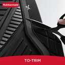 Rubbermaid Car Mat Full Set, Universal Trim-to-Fit Heavy-Duty Car Floor Mats 4-Piece Set for All Weather Protection Durable Rubber Mat for Cars, Trucks, SUVs & Vans-Black