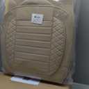 Seat Covers for Toyota Highlander 2007-2026 2027 Front Set 2 Seats Leather
[Beige] Built-In Lumbar Support Anti-Slip Waterproof Airbag Compatible Protects Upholstery From Spills And Daily Wear