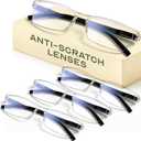 Gaoye +1.5 Executive Style Reading Glasses Men - Durable Readers with Blue Light Filtering - Comfortable Fit with TR90 Frames