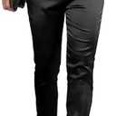 heipeiwa Women's Satin Pants Dress Casual Pleated Pull on High Waist Pants Baggy Front Tapered Trouser
, XL