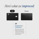 SPOTMINDERS Apple MFi Certified Wallet Tracker PRO for Travel Credit Card Design Works with Apple Find My IP68 Waterproof Rechargeable Tracking Card for Wallet Luggage Passport 0.07in Slim Item Finder