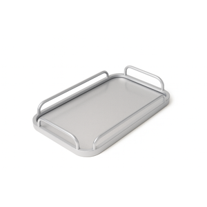 19x10inc Silver Metal Tray