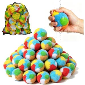 Reusable Water Balls Reusable Water Balloons Summer Toys Outdoor Water Toys Summer Outdoor Toys for Pool and Backyard Fun (Colourful-100pcs)
