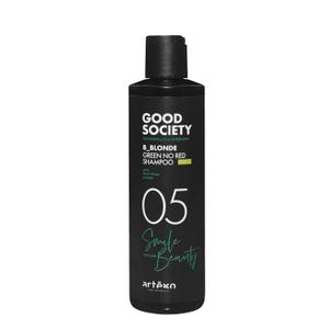 Artgo Good Society B_Blonde Green No Red Shampoo (8.5 fl oz) Tone Neutralizing Shampoo for Blonde, Brunette, Bleached & White Hair