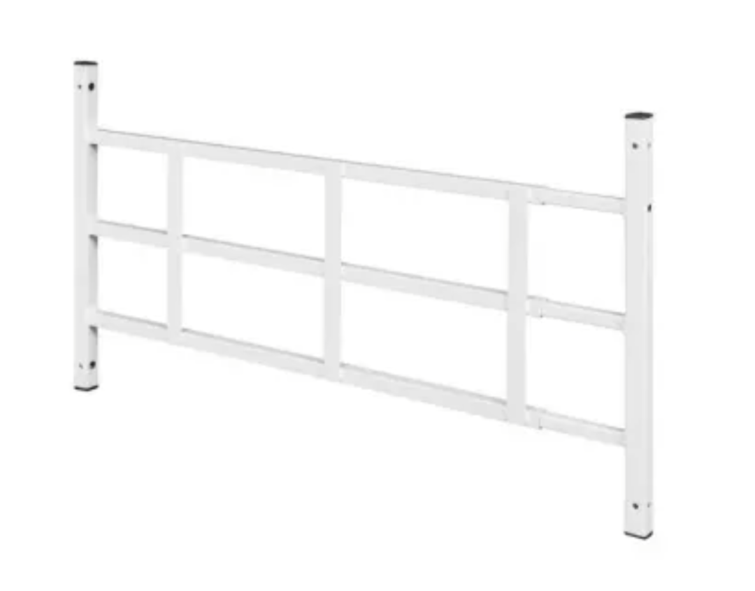 H14755defender Sec Fixed Window Guard, Stl, Wt, 3-Bar, Non-Egress