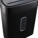 Amazon Basics 12-Sheet Cross-Cut Paper and Credit Card Shredder with Overheat Protection, Black (New Model)
