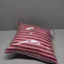 Burgundy and Pink Stripes Geometric Vertical Lines Trendy Throw Pillow