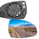 LOIYLLEN Passenger Side Mirror Replacement for Mercedes Benz W206 C260 C300 C43, W223 S Class, X254 GLB, V295 EQE, V297 EQS  Right Side Mirror Glass, Rear View Power Heated & Blind Spot Mirrors Glass