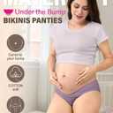 Intimate Portal Cotton Maternity Underwear Under the Bump Pregnancy Postpartum Bikini Panties (L)
