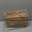 Small Rectangular Handwoven Wicker Basket - Water Hyacinth Storage Baskets with 2 Polished Wooden Handles for Store Hand Towel, Fruits & Veggies etc 12.25"x7"x4.75" - Pack of 2 - Natural