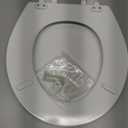 BEMIS 500EC 390 Toilet Seat with Easy Clean & Change Hinges, 1 Pack Round, Cotton White