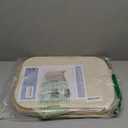 LONBET Laundry Basket with Lid, Made from Breathable Fabric | Aesthetic Clothes Hampers for Laundry with Side Handles & Sturdy Bamboo Frame (40 Gallons - Double, Beige)