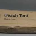 MoKo [US Version] Beach Cabana, 8'×8' Large Beach Canopy with Side Wall, UPF 50+ Protection Easy Setup Beach Tent Sun Shelter, Adjustable Height Sturdy Frame Cabana Tent for Whole Family, Khaki