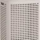 SONGMICS Laundry Hamper with Lid, Plastic Laundry Basket, 19.8 Gallons (75 L), Slim Storage Basket, for Bathroom, Bedroom, Cappuccino Beige URLH021L101