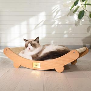 Sisal Cat Scratcher Bed for Indoor Cats Hammock for Scratching Pad Cat Chair Nartural Sisal Scratch Post for Large Cats Scratcher Lounge, Wooden Cat Furniture(Standard Edition) Sisal Cat Scratcher Bed for Indoor Cats Hammock for Scratching Pad Cat Chair Nartural Sisal Scratch Post for Large Cats Scratcher Lounge, Wooden Cat Furniture(Standard Edition)