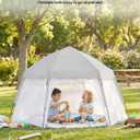 Porayhut Large Pop Up Play Tent for Kids, 78" Instant Toddler Playhouse with Removable Floor & UV50+ Sun Shade, 360 Mesh Mosquito-Free Tent for Indoor Outdoor Beach Backyard, Fits 4 Kids