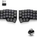 YIVU 40% Corne Wireless Split Keyboard, QMK/VIALProgrammable, Columnar-Staggered Ergonomic Layout, Hot Swappable Standard Profile MX Linear Switches, PBT Keycaps