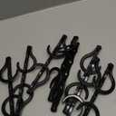 HOUSE DAY Black Magic Space Saving Hangers 10 Pack, Premium Smart Hanger Hooks, Sturdy Cascading Hangers with 5 Holes for Heavy Clothes, Closet Organizers and Storage, College Dorm Room Essentials