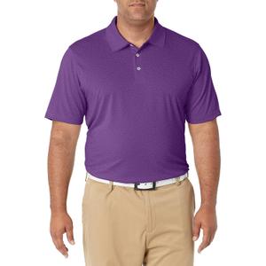 Amazon Essentials Men's Regular-Fit Quick-Dry Golf Polo Shirt - Discontinued Colors (Large, Purple Heather)