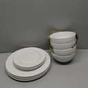 Gibson - 102504.16RM Gibson Home Amelia Court 16 Piece Dinnerware Set, White