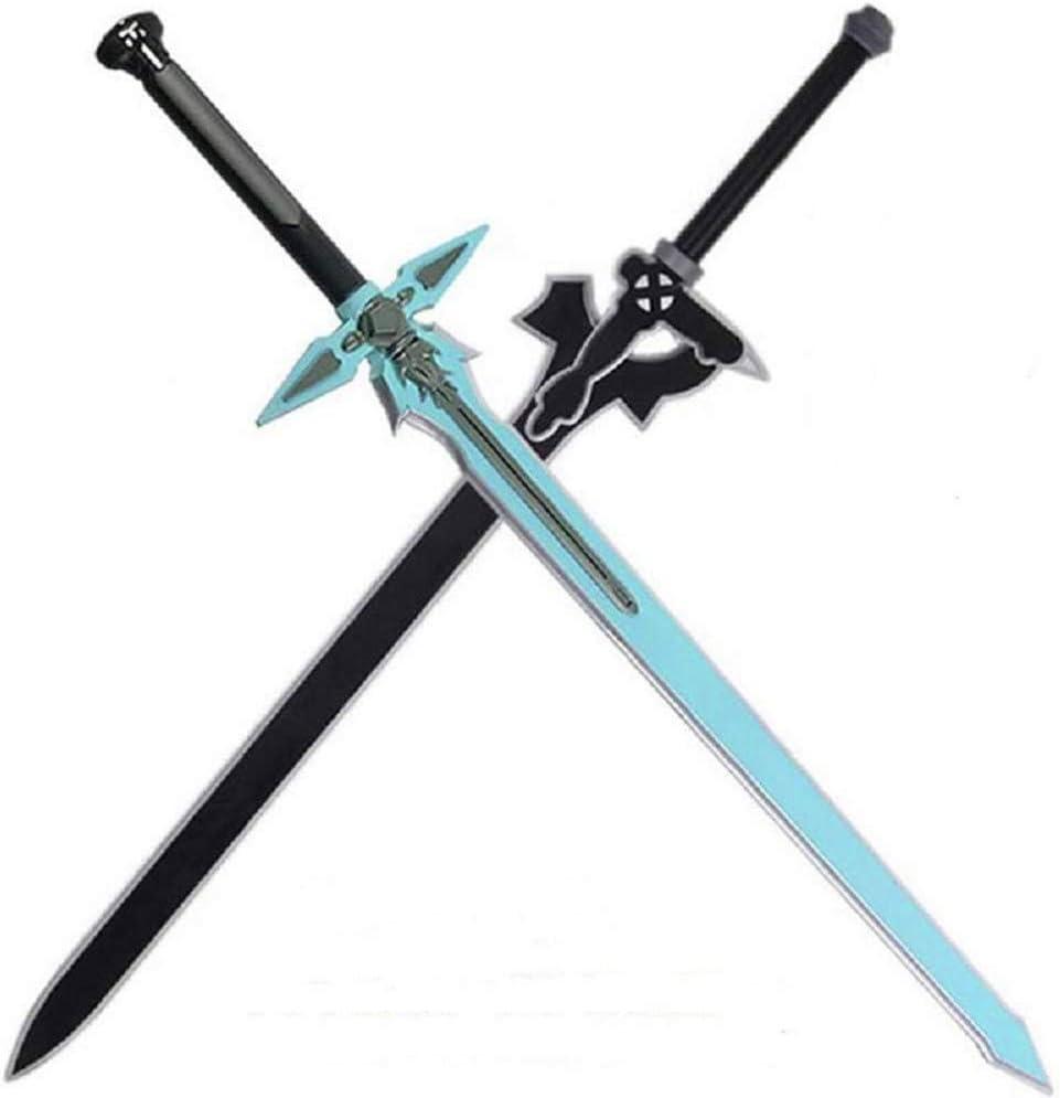 damdos Halloween Prop PU Foam 31.5inch Dark Repulser Kirito Kirigaya Sword Kirigaya Kazuto Halloween Cosplay Yuuki Asuna Black Sword(2pcs/Sets)