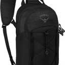 Osprey Quasar Shoulder Sling Bag - Everyday Crossbody Backpack with Laptop Sleeve, Bottle Pocket, & Phone Pocket, Black