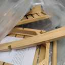 Unibambou Bamboo Shower Bench Inside Shower Stool with Storage Shelf, Spa Bath Chair for Bathroom, Seat or Organizer for Living Room, Bedroom and Garden - Great for All Ages Elderly (Small, Natural) (Small 16x10x17 Inch)