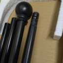 Double Curtain Rods Antique Bronze,Room Darkening Drapery Rod for 28-48 Inches,Adjustable 3/4 Inches Front and 5/8 Inches Back Quality Metal Rod for Window,Wrap Around Design