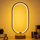 Modern Desk lamp LED Wood Table Lamp, Bedroom Bedside Night Light, Dimmable Led Lighting, Creative Home Decor, Unique House warmging Gift