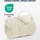 Mr. Sandman Weighted Blanket for Adults Queen Size 15 lbs, Soft Cooling Heavy Minky Blanket for Sleep, Washable Throw Blanket with Glass Beads, 60 x 80 Inches, Ivory
