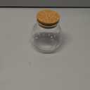 DNIENKGE 17oz Spherical Glass Jar with Cork Lid Airtight - Kitchen Glass Jar for Preserving and Storing candy, tea, Coffee, Spice, flour, Beans etc