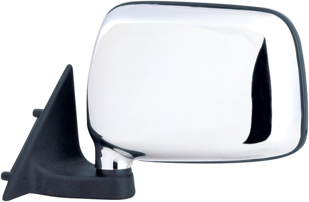 Fit System Driver Side Mirror for Mazda Pick-Up, Chrome, Foldaway, Manual