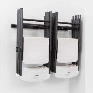 LIFETIME 80719 Wall Mounted Chair Rack Black