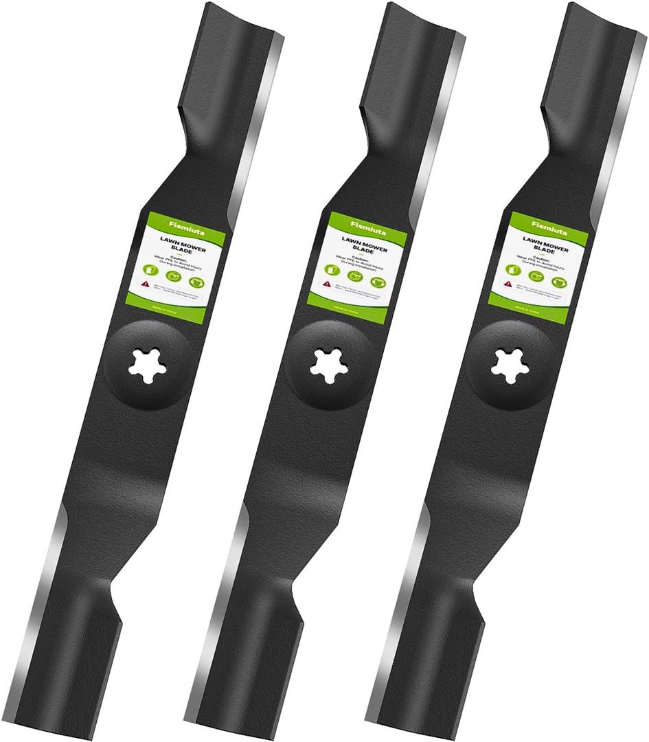 532180054 180054 Lawn Mower Blade for Husqvarna Craftsman 48 Inch Zero Turn Mower, High Lift 5-Point Star Mulching Lawn Mower Blade, YTH24V48 YTH24K48 YTH2348 Craftsman CMXGZAM110149 (3 Pack)