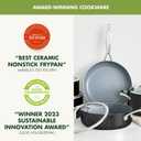 GreenPan Valencia Pro 9 Piece Cookware Set Ceramic Nonstick Pots & Pans