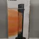 DR. INFRARED HEATER Portable Infrared Indoor and Outdoor Space Heater for Patio, Garage, Commercial & Residential With Remote Control, Space Heater (Freestanding/Ceiling/Mounting), Black