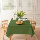 BYDOLL Table Cloth Green 60x120 Inch Tablecloth for 6 Foot Rectangle Tables Outdoor Washable Wrinkle Free and Spillproof Polyester Tablecloth for Festival Camping Picnic Party Cover