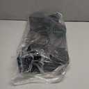 TURSTIN Furniture Legs Plastic Sofa Couch Legs Square Tapered Feet Sofa Legs with M8 T-Nuts Screws for Legs Sofas Chairs Cabinets Dressers Beds, Black (8, 4 Inches)