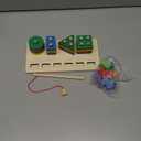 Montessori Toys for 1 2 3 Year Old Girls Boys,Gifts for 2 Year Old Learning Toys, Stacking Toys for Toddlers, Shape Sorter (Standard Edition)