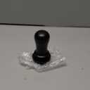 PUSEE 58.5mm Espresso Coffee Tamper with Double Spring Calibrated, Handle Tamper 30lbs Pressure with Titanium Coating Stainless Steel Ripple for Espresso Machine Accessories 58.5mm Tamper, Black