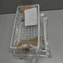 AIYAKA 2 Tier Stackable Sliding Basket Organizer Drawer For Kitchen And Bathroom/ Cabinet Drawers, White