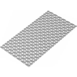 Shower Mat Non Slip Bathtub Mat - 36 x 16 Inch Eco-Friendly Soft Bath Mat for Tub Non Slip Shower Mats for Inside Shower with Suction Cups and Drain Holes, Bath Tub Mat, Grey