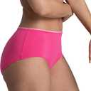 Fruit of the Loom Women's Underwear Breathable Panties (Regular & Plus Size), Low Rise Brief - Micro Mesh - 6 Pack, 7