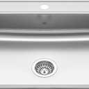 Kindred CSLA2522-7-1N Creemore 25-in LR x 22-in FB x 7-in DP Drop In Single Bowl 1-Hole Stainless Steel Kitchen Sink, 25" x 22"