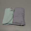 Supersoft Rayon Made from Bamboo Sleep Sack 6-12 Months 0.5 Tog Lightweight Toddler Sleep Sack Baby Wearable Blanket with 2-Way Zipper Summer Unisex Sleeping Bag for Babies (2 Pack) Green & Gray