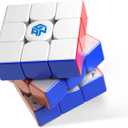 GAN 12 Maglev UV, 3x3 Stickerless Speed Cube Gans 56mm Magic Cube Puzzle Toys for Kids Teens Adults Holiday Stocking Stuffers Birthday Gifts, GAN Flagship(Primary Internal)