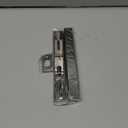 Sumnacon 2Pcs 6 Inch Door Bolts - Stainless Steel Concealed Security French Door Locks with Hardwares, Metal Flush Latch Bolts for Composite Wood Double Dummy Door, Black