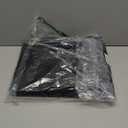 Small Storage Ottoman Foot Rest, Velvet Ottoman with Storage and Side Pocket, Black Foot Rest for Couch, Foldable Footstool for Chair, Living Room&Dorm, 16"x12"x12"