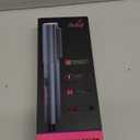 Hair Straightener Brush, 9 Temp Settings with LED Display, 30s Fast Heating for Sleek & Smooth Hair, Dual Voltage Travel Hot Comb with 3D Brush Teeth, Portable Hair Styling Tool for Women (Black)